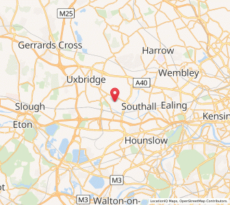 Map of Hayes, EnglandEngland