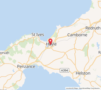 Map of Hayle, EnglandEngland