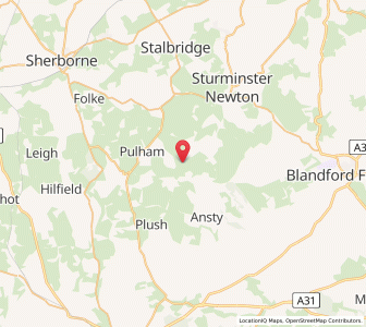 Map of Hazelbury Bryan, EnglandEngland