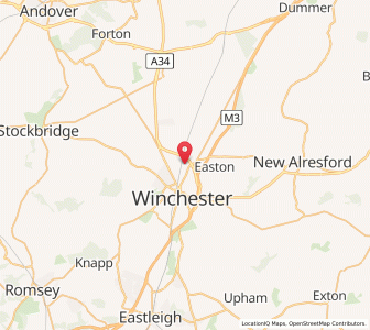 Map of Headbourne Worthy, EnglandEngland