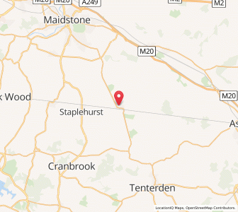 Map of Headcorn, EnglandEngland