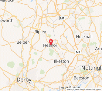 Map of Heanor, EnglandEngland