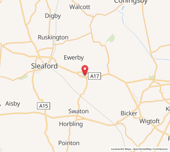 Map of Heckington, EnglandEngland