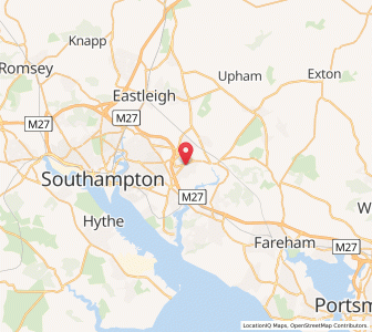 Map of Hedge End, EnglandEngland
