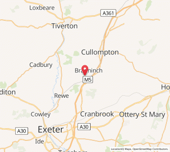 Map of Hele, EnglandEngland
