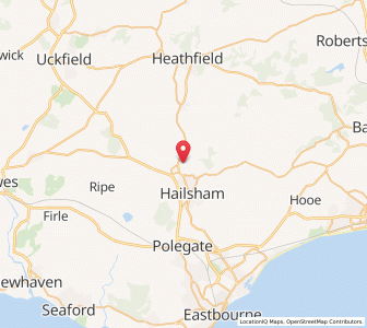 Map of Hellingly, EnglandEngland
