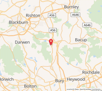Map of Helmshore, EnglandEngland
