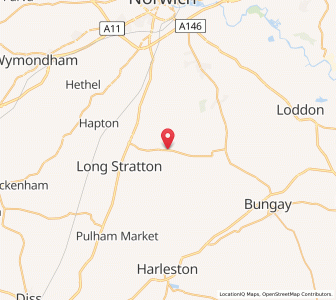 Map of Hempnall, EnglandEngland