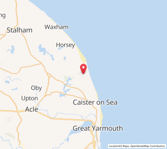 Map of Hemsby, EnglandEngland