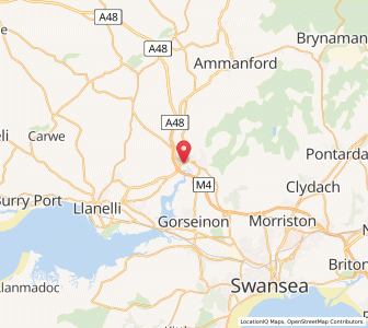 Map of Hendy, WalesWales