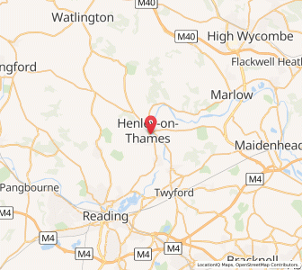 Map of Henley on Thames, EnglandEngland