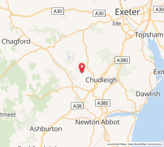 Map of Hennock, EnglandEngland
