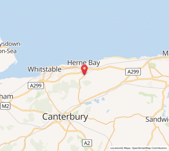 Map of Herne, EnglandEngland