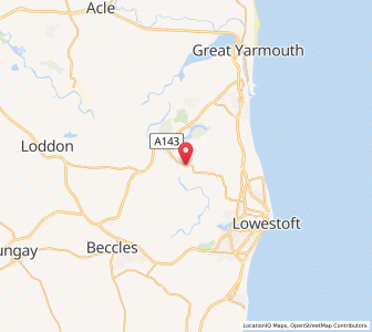 Map of Herringfleet, EnglandEngland