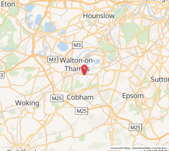 Map of Hersham, EnglandEngland