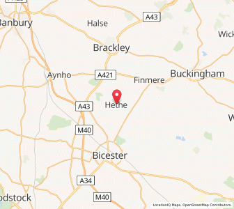 Map of Hethe, EnglandEngland