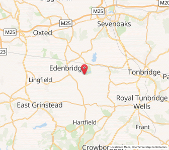 Map of Hever, EnglandEngland