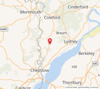 Map of Hewelsfield, EnglandEngland