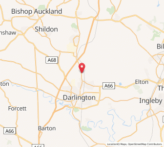 Map of High Beaumont Hill, EnglandEngland