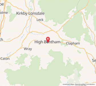 Map of High Bentham, EnglandEngland