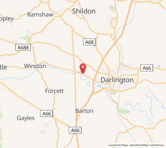 Map of High Coniscliffe, EnglandEngland