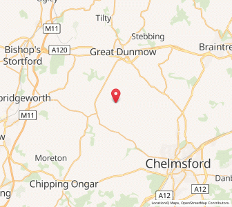 Map of High Easter, EnglandEngland