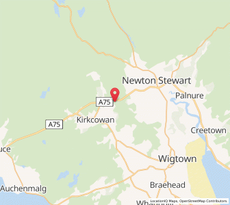 Map of High Glasnick, ScotlandScotland