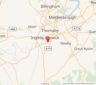 Map of High Leven, EnglandEngland