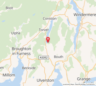 Map of High Nibthwaite, EnglandEngland