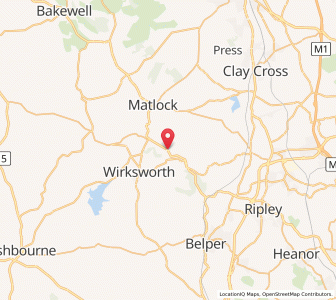Map of High Peak Junction, EnglandEngland