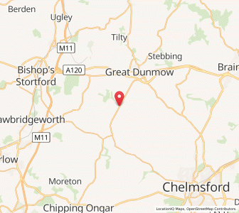 Map of High Roding, EnglandEngland