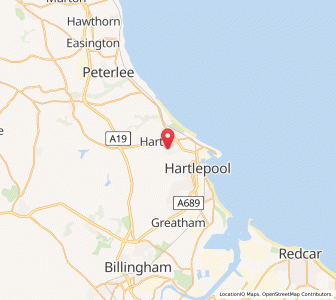 Map of High Throston, EnglandEngland