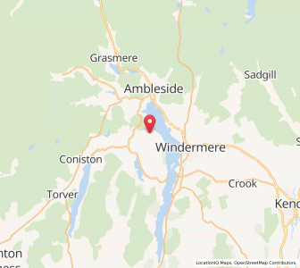 Map of High Wray, EnglandEngland