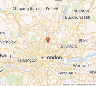 Map of Highbury, EnglandEngland