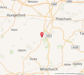 Map of Highclere, EnglandEngland