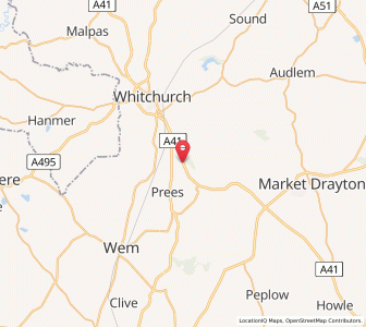 Map of Higher heath, EnglandEngland