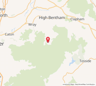 Map of Higher Thrushgill, EnglandEngland