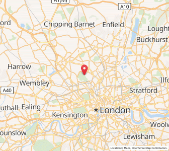 Map of Highgate, EnglandEngland