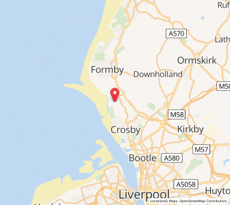 Map of Hightown, EnglandEngland