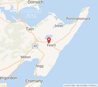 Map of Hill of Fearn, ScotlandScotland