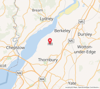 Map of Hill, EnglandEngland