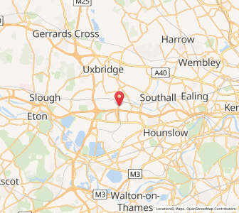 Map of Hillingdon, EnglandEngland