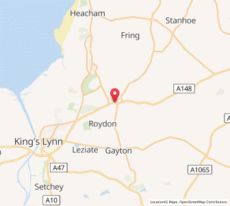 Map of Hillington, EnglandEngland