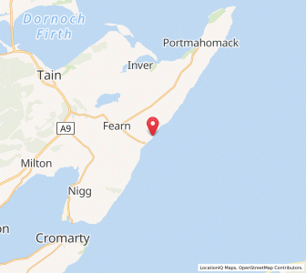 Map of Hilton of Cadboll, ScotlandScotland