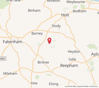 Map of Hindolveston, EnglandEngland