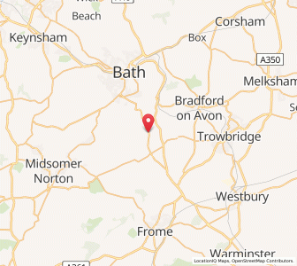 Map of Hinton Charterhouse, EnglandEngland