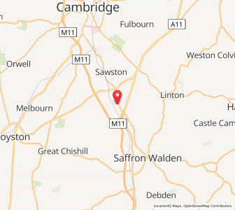 Map of Hinxton, EnglandEngland