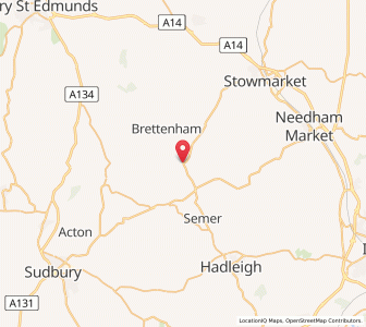 Map of Hitcham, EnglandEngland