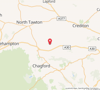 Map of Hittisleigh, EnglandEngland