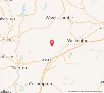 Map of Holcombe Rogus, EnglandEngland